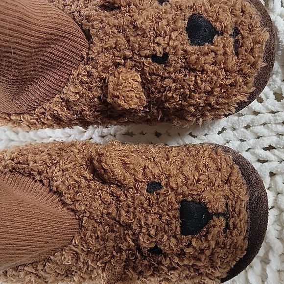 Gap Baby Gap Vintage Teddy Bear Toddler Size 6 Slippers Boy Or Girl - Picture 7 of 7